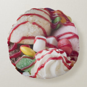 Trio van Ice Cream en Sweet Sundae Rond Kussen