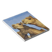 Trio van kamelen, kamelenmarkt, Caïro, Egypte Notitieblok (Schuin)