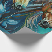 Trio van Paarden Cadeaupapier (Hoek)