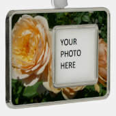 Trio van perzikenvlies verzilverd kader ornament (Rechts)