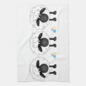 Trio van schapen theedoek (Verticaal)