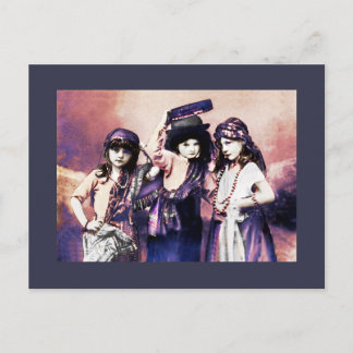 Trio van zigeunerkinderen briefkaart