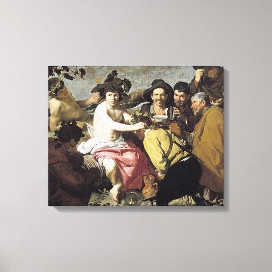 Triomf van Bacchus, 1628 Canvas Afdruk (Voorkant)