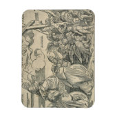 Triomf van Christus (houtgraving) Magneet (Verticaal)