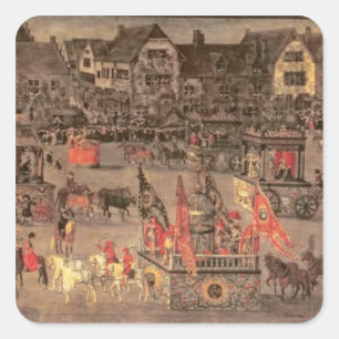 Triomf van de archduchess Isabella (1556-1633) Vierkante Sticker