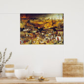 Triomf van de Dood (door Pieter Bruegel) Poster (Keuken)