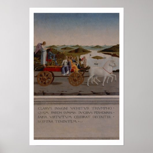 Triomf van Federigo da Montefeltro, hertog Urbino Poster (Voorkant)