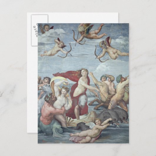 Triomf van Galatea, 1512-14 Briefkaart (Voorkant / Achterkant)