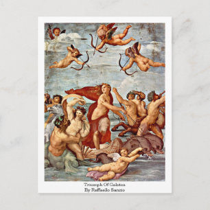 Triomf van Galatea, door Raffaello Sanzio Briefkaart