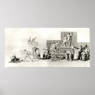 Triomf van het Franse volk over de monarchie Poster