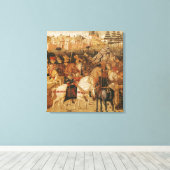 Triomf van Julius Caesar Canvas Afdruk (Insitu (Houten vloer))