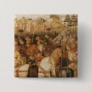 Triomf van Julius Caesar Vierkante Button 5,1 Cm