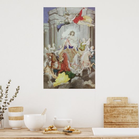 Triomf van koning Louis XIV van Frankrijk Poster (Keuken)