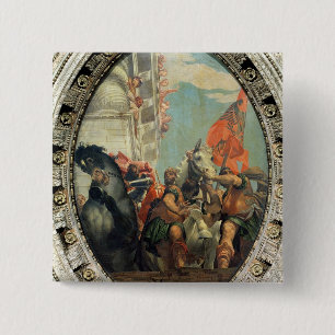 Triomf van Mordecai Vierkante Button 5,1 Cm