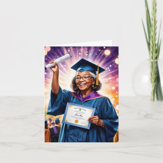 Triomf van Wijsheid: een Afstuderen Kaart (Voorkant)