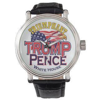 Triomfantelijke Trump Pence Mannen horloge