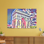 triomfboog canvas afdruk (Insitu (Woonkamer))