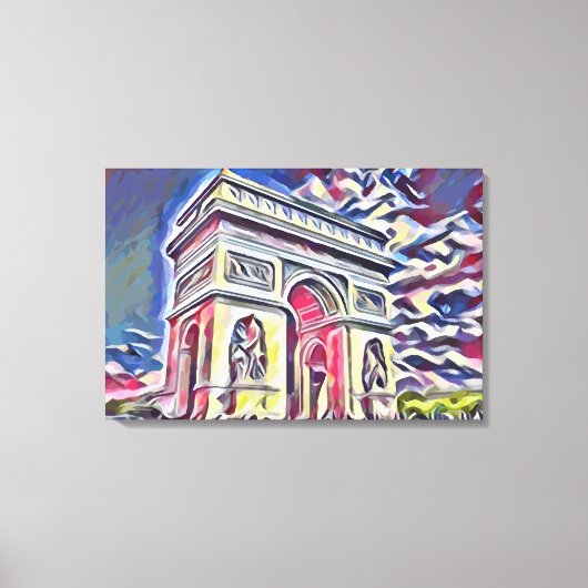 triomfboog canvas afdruk (Voorkant)