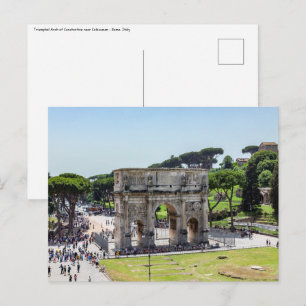 Triomfboog van Constantijn - Rome, Italië Briefkaart