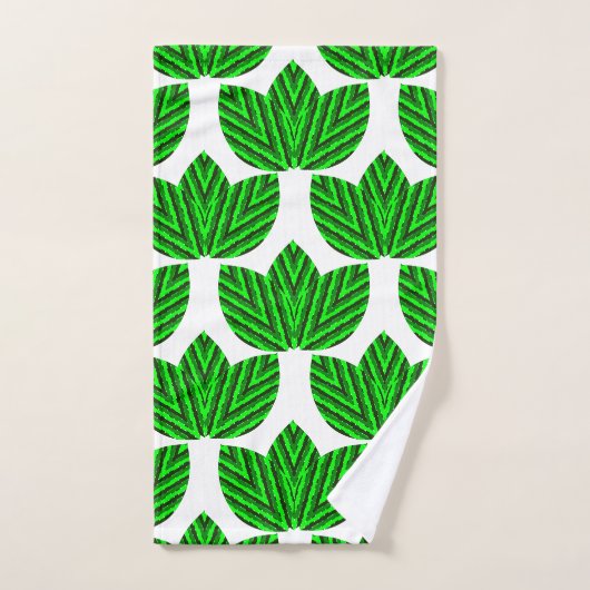 Trios de feuilles (Serviette à main)