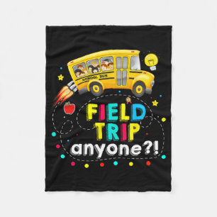 Trip Anyone Magic School Bus Kind Teacher Testdag Fleece Deken