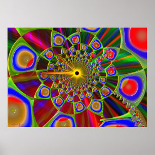 Trip in Psychedelic 3d optische apparatuur Poster