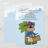 Trip Ready Teddy die weggaat Kaart (Voorkant / Achterkant)