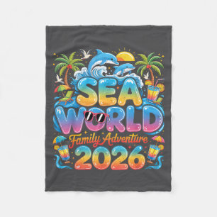 Trip Sea Familie Tropische Wereld Avontuur 2026 Va Fleece Deken