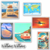 Trip & Travel Stickers voor koffers (Reizen) (Voorkant)