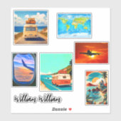 Trip & Travel Stickers voor koffers (Reizen) (Vel)