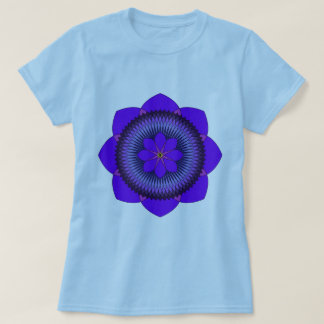 Tripartite 80 Petal Paars Lotus T-shirt