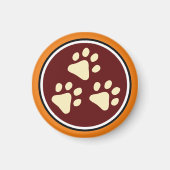Tripawds 3-Paw Fridge Magnet (Devant)
