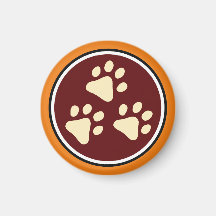 Tripawds 3-Paw Fridge Magnet