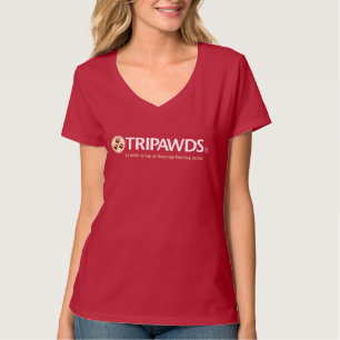 Tripawds Logo T (Vrouwen, Donker) T-shirt