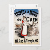 Tripes La Mode de Caen  Food and Art Briefkaart (Voorkant / Achterkant)