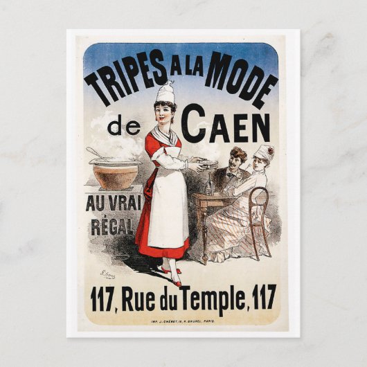 Tripes La Mode de Caen  Food and Art Briefkaart (Voorkant)