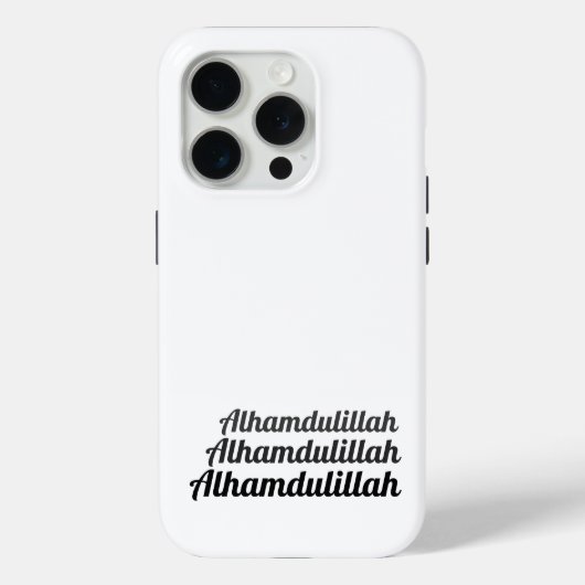 Triple Alhamdulillah Wit Case-Mate iPhone Case (Achterkant)