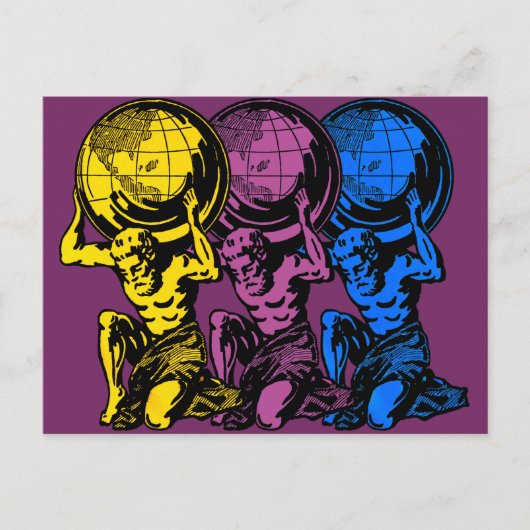 Triple Atlas Briefkaart (Voorkant)