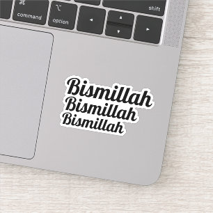 Triple Bismillah Typografie Sticker
