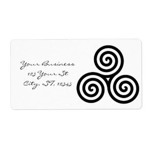 Triple Black Spirals Thunder_Cove Etiket