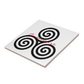 Triple Black Spirals Thunder_Cove Tegeltje (Zijkant)