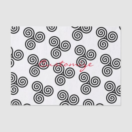 Triple Black Spirals Thunder_Cove Tissuepapier (Voorkant)