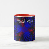 Triple Blueberry Accent Math Art Café Mug (Centre)