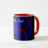 Triple Blueberry Accent Math Art Café Mug (Devant droit)