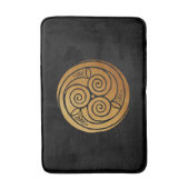 Triple Celtic Knot Swirl Mandala Badmat (Voorkant Verticaal)