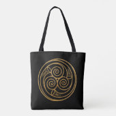 Triple Celtic Knot Swirl Mandala Draagtas (Achterkant)