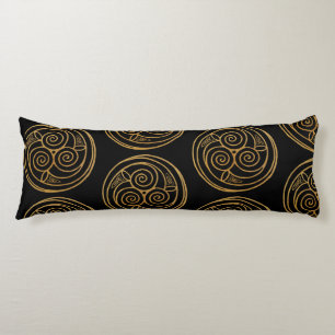 Triple Celtic Knot Swirl Mandala Lichaamskussen