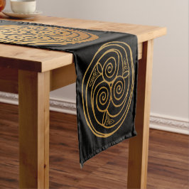 Triple Celtic Knot Swirl Mandala Table Runner Korte Tafelloper