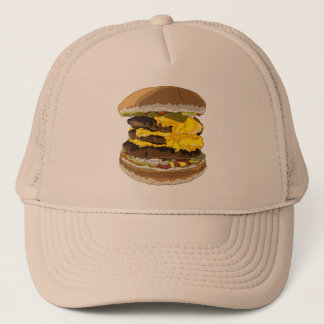 Triple Cheeseburger Trucker Hat Trucker Pet