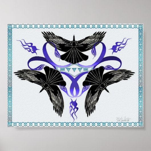 Triple Crow Celtic Knot Poster (Voorkant)
